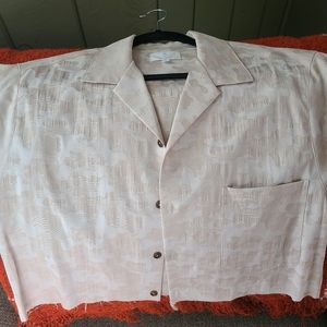 Tribe Kelley Bonfire Button-down in Cream